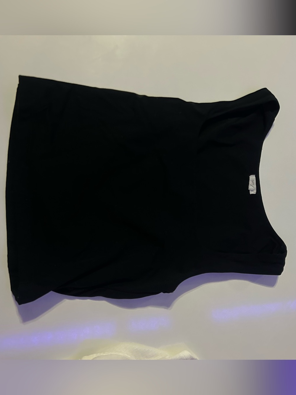 Garage Black Crop Tank Top